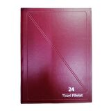 Fihrist Ticari 24'lü 20x28 Bordo Cilt Bezli 1 Adet Artlantis Ticari Firhist Bordo 20*28