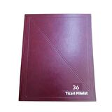 Fihrist Ticari 36'lı 16x23 Bordo Cilt Bezli 1 Adet Artlantis Ticari Firhist Bordo 16*23