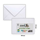 Zarf 13x18 Davetiye Zarfı Beyaz 50'li 1 Paket Artlantis Beyaz Davetiye Zarfı 13*18 50'li 1 Paket