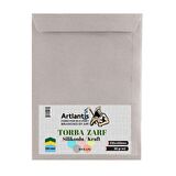 Torba Zarf 33x45 Cm Kraft 90 Gr Silikonlu 250'li 1 Paket Artlantis 330*450 Mm Torba Zarf Kraft 250 li 1 Paket