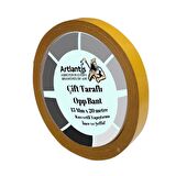 Çift Taraflı Bant İnce Şeffaf 15 mm 20 Metre 1 Adet Artlantis Resim Tablo Fotoraf Halı Yapıştırıcısı 1 Adet