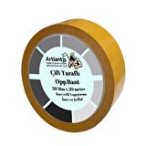 Çift Taraflı Bant İnce Şeffaf 38 mm 20 Metre 1 Adet Artlantis Resim Tablo Fotoraf Halı Yapıştırıcısı 1 Adet