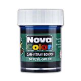 Cam Boyası Vitray Boyası 25 ml 1 Adet Nova Color Su Bazlı Renkli Cam Vitray Boyası 1 Adet 25 ml