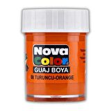 Turuncu Guaj Boya 25 ml 1 Adet Nova Color Su Bazlı 25 ml Guaj Boya Turuncu 1 Adet