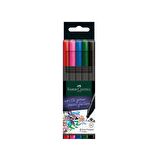 Grip Finepen 0.4 Mm 5 Renk 1 Paket Fineliner Faber Castell Keçe Uçlu Kalem 2022 Klasik Renkler 5 li 1 Paket