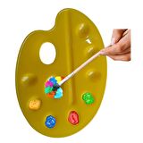 Büyük Resim Paleti Sarı Plastik 1 Adet Artlantis Sarı Resim Palet Büyük 1 Adet