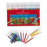 20 Renk Keçeli Kalem Yıkanabilir Su Bazlı Faber 20 li Keçeli Kalem 1 Paket