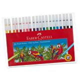 20 Renk Keçeli Kalem Yıkanabilir Su Bazlı Faber 20 li Keçeli Kalem 1 Paket