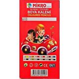 12 Li Kuru Boya Kalemi Mikrogold 12 Renk Kuruboya Tam Boy 1 Adet