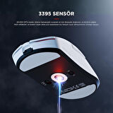 Rampage ZENITH PRO 4K 26000 DPİ Kablosuz Beyaz Gaming Mouse
