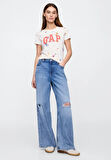 Gap Logo T-Shirt V-Ss Logo Classic Tee Kadın 729555015 Tişört