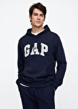 Gap V-Frch Ft Herıtage Logo Po - 868453007 Erkek Kapüşonlu Sweatshirt