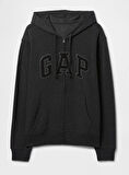 Gap V-Frch Ft Herıtage Logo Po Fz - 868454012 Erkek Kapüşonlu Fermuarlı Sweatshirt