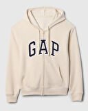 Gap V-Gap Logo Fleece Herıtage Fz Hd 678782 Hoodie Kapüşonlu Fermuarlı Kadın Sweatshirt