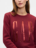 Gap Doorbuster Logo Sweatshirt 800444 Bisiklet Yaka Fleece Sweatshirt Kadın Sweatshirt