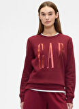 Gap Doorbuster Logo Sweatshirt 800444 Bisiklet Yaka Fleece Sweatshirt Kadın Sweatshirt