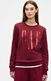 Gap Doorbuster Logo Sweatshirt 800444 Bisiklet Yaka Fleece Sweatshirt Kadın Sweatshirt