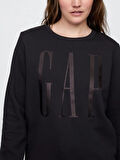 Gap Doorbuster Logo Sweatshirt 800444 Bisiklet Yaka Fleece Sweatshirt Kadın Sweatshirt