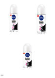 82240 NIVEA BLACK & WHITE CLEAR ROLL-ON  3 ADET