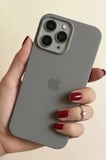 IPhone 16 PRO MAX Uyumlu Kılıf Logolu Lansman Soft Içi Kadife Silikon Kapak