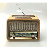 Nostaljik Radyo Telefon Standı'li Bluetooth Hoparlör Fm Radio Sd Kart Usb Girişli Şarjlı Speaker 