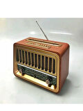 Nostaljik Radyo Telefon Standı'li Bluetooth Hoparlör Fm Radio Sd Kart Usb Girişli Şarjlı Speaker 
