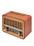 Nostaljik Radyo Telefon Standı'li Bluetooth Hoparlör Fm Radio Sd Kart Usb Girişli Şarjlı Speaker 