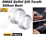 Çift Taraflı Şeffaf Bant 3cm x 2m 3 adet