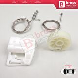 Renault Megane MK2 2002-2008 4/5 Kapı 82000280068 İçin Arka Sağ Kapı Cam Kriko Tamir Seti