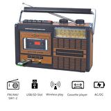 Knstar Fp-319BT Bluetooth Fonksiyonlu USB SD Kart Girişli Retro Nostaljik Radyo Kaset Çalar