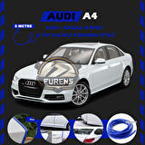 Audi A4 Oto Araç Kapı Koruma Fitili 5metre Parlak Mavi Renk