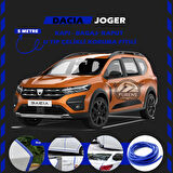 Dacia Joger Oto Araç Kapı Koruma Fitili 5metre Parlak Mavi Renk