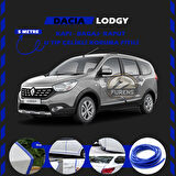 Dacia Lodgy Oto Araç Kapı Koruma Fitili 5metre Parlak Mavi Renk
