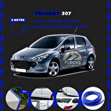 Peugeot 307 Oto Araç Kapı Koruma Fitili 5metre Parlak Mavi Renk