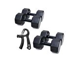 PS SPOR 2 ÇİFT DAMBIL SETİ +SAYAÇLI AYARLANABİLİR EL YAYI  = 7 KG X 2 ADET- 10 KG X 2 ADET
