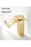 Banyo Lavabo Bataryası Şelale Mat Gold Modeli Yeni Tasarım Ürünü 7 Yıl Garantili