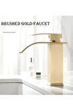 Banyo Lavabo Bataryası Şelale Mat Gold Modeli Yeni Tasarım Ürünü 7 Yıl Garantili