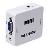 Vga To Hdmi Ses Çikişli Mi̇ni̇ Model Dönüştürücü