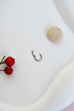 316 L Çelik Düz Çelik Halka Piercing 1 mm Kalınlık Tragus Helix Kıkırdak Lob Forward Helix