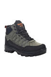 Erkek İçi Kürklü Fermuarlı Trekking Outdoor Bot HAKİ