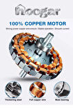 Hoogar German Black Tavan Vantilatörü 3 Renk Ledli Gizli Pervaneli Kumandalı Brushless Dc Isınmaz Motor