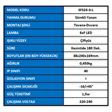  Arsel Sfs SFS24-3-L Acil Çıkış Yönlendirme Armatürü Sürekli ve Kesintide 180 Dak. Yanan 11xF LED 