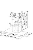Tale 915 W XS Inox Duvar Tipi Davlumbaz