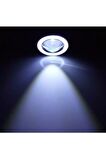 76 Mm Beyaz Mercekli Angel Led Halkalı Sis Farı