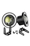 76 Mm Beyaz Mercekli Angel Led Halkalı Sis Farı