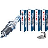 Bosch İridyum Lpg Buji Takımı Vw Polo 1.4 2009 , 2014 Fr6Lı332S