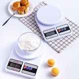 Dijital Ekranlı Hassas Terazi 10 kg Kapasiteli LCD Ekranlı Mutfak Tartısı Ölçüm Cihazı 