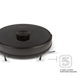 Homend Alex Laser 1282H Moplu ve Haritalamalı Akıllı Robot Süpürge Siyah