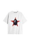 UNİSEX Bay Bape Desenli Beyaz Yazlık T-shirt