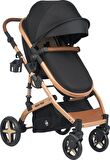 Fast Pro Completto 4 İN 1 Travel Sistem Bebek Arabası Gold Siyah 